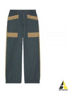 Cotton Canvas GG Trousers Straight Pants Blue - GUCCI - BALAAN 2