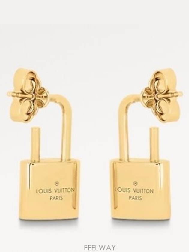 Cadenas Earrings Gold - LOUIS VUITTON - BALAAN 3