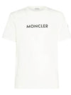 Logo Patch T Shirt White 8C00034 89AJS 032 - MONCLER - BALAAN 1