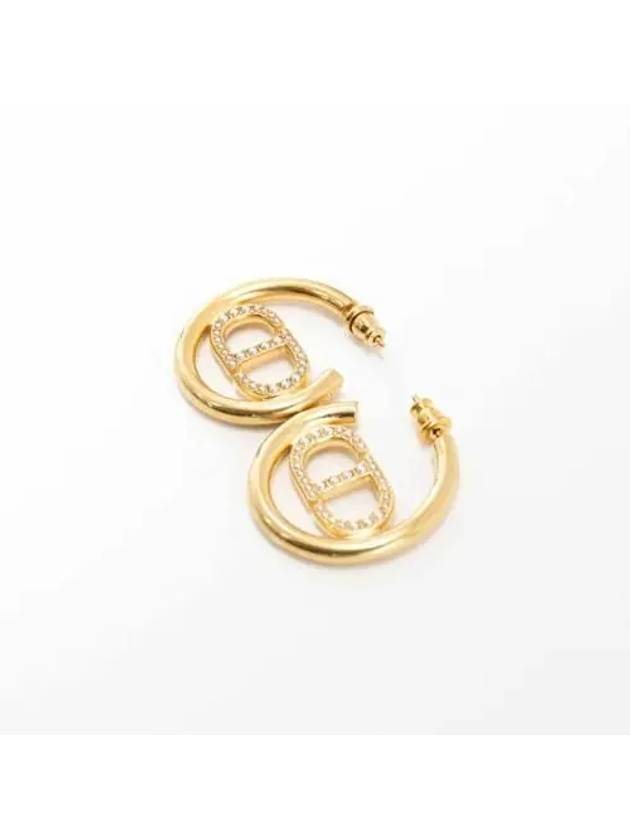 30 Montaigne Logo Earrings Gold - DIOR - BALAAN 2