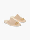 Women's BB Logo Leather Cozy Slippers Sand - BALENCIAGA - BALAAN 2