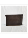 Intrecciato Clutch Bag Dark Brown - BOTTEGA VENETA - BALAAN 2