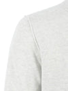 Wappen Patch Crew Neck Soft Cotton Knit Top White - STONE ISLAND - BALAAN 5