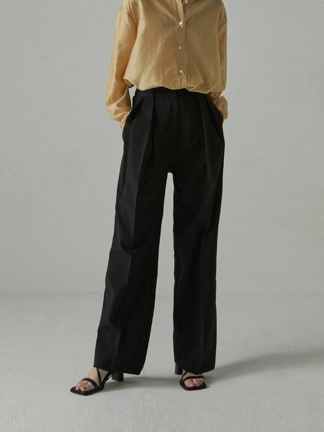 front pintuck slacks_BLACK - ARIFF - BALAAN 1