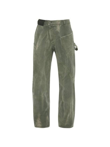 Denim Straight Pants DT0087 PG1522 500 GREEN - JW ANDERSON - BALAAN 1