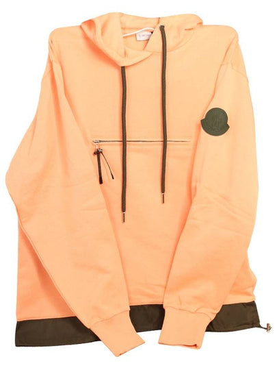 Logo Cotton Hoodie Orange - MONCLER - BALAAN 2