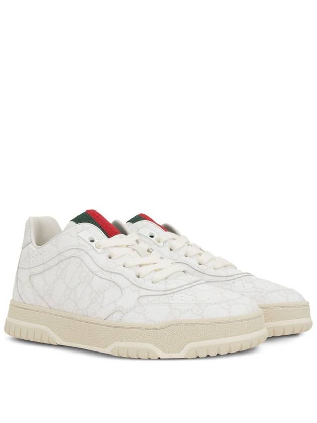 Re Web Low Top Sneakers Beige White - GUCCI - BALAAN 3