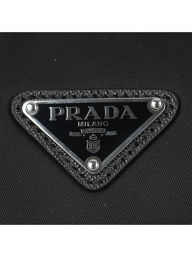 Triangle Logo Re-Nylon Cross Bag Black - PRADA - BALAAN 8