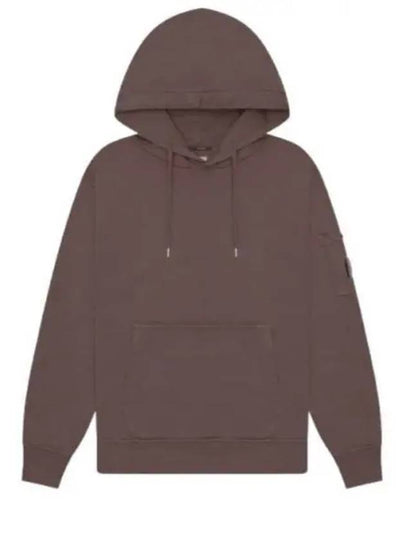 CP Company Brushed Emerized Diagonal Fleece Hooded Zip Up 17CMSS061A 006372R 735 Logo Sweatshirt - CP COMPANY - BALAAN 2