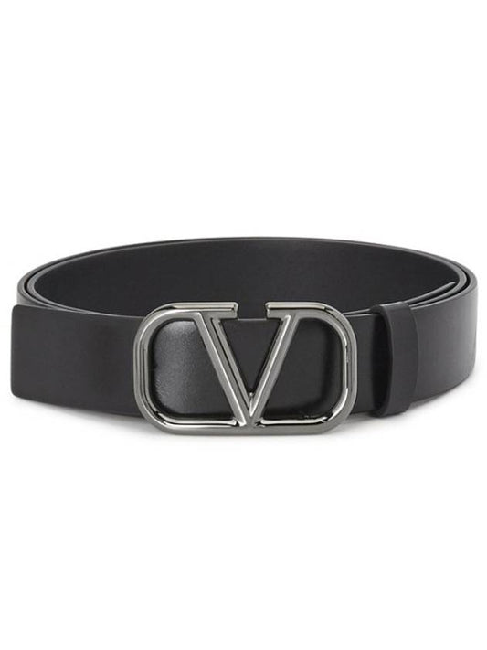 V logo men s belt XY2T0Q90AZR 99356 - VALENTINO - BALAAN 1