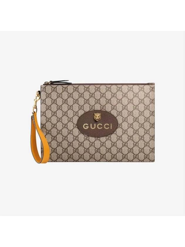 Gucci Neo Vintage GG Supreme Pouch Beige Ebony Luxray - ETC - BALAAN 3