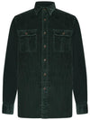 Corduroy Long Sleeve Shirt Green - POLO RALPH LAUREN - BALAAN 1