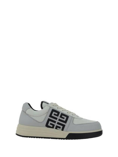 4G Leather Logo Low Top Sneakers Grey - GIVENCHY - BALAAN 1