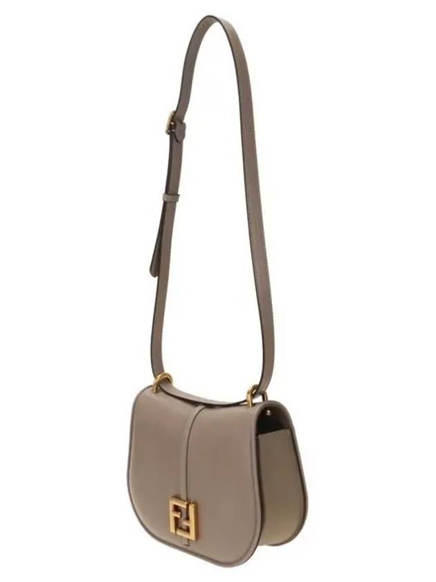 C'Mon Medium Leather Shoulder Bag Grey - FENDI - BALAAN 3