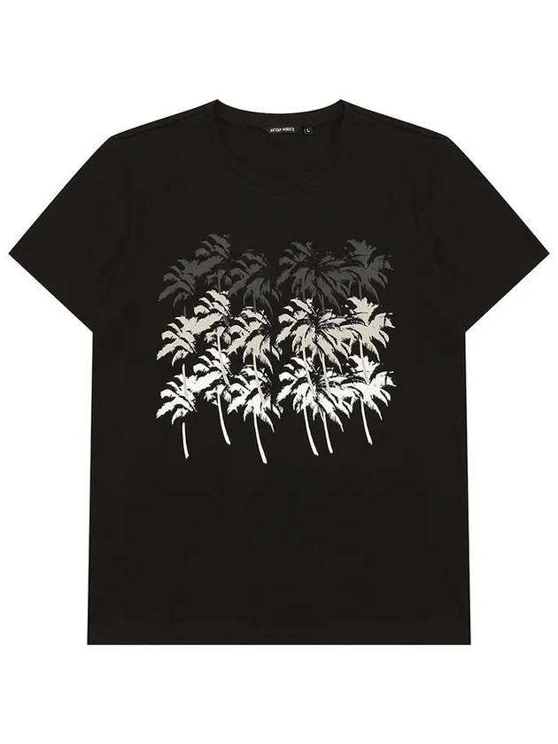 Palm tree printed short sleeve t-shirt STEE168 - IKALOOOK - BALAAN 1