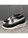 Tech Trompe L'oeil Long Wingtip Low Top Sneakers Black - THOM BROWNE - BALAAN 2