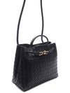 Andiamo Medium Tote Bag Black - BOTTEGA VENETA - BALAAN 4