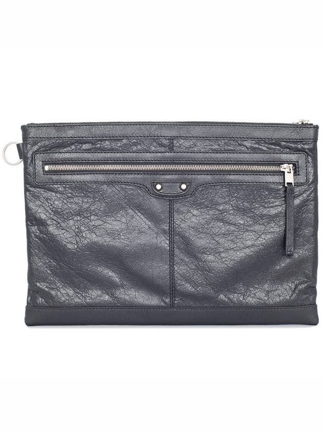 Classic Clip Large Clutch Bag Grey - BALENCIAGA - BALAAN 2