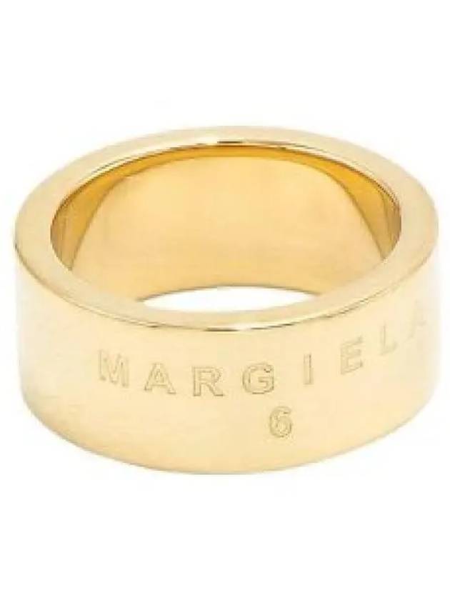 Women's  Minimal Logo Ring Gold - MAISON MARGIELA - BALAAN 2