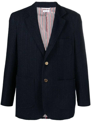 Tweed single breasted blazer MJU569AF0665 - THOM BROWNE - BALAAN 1