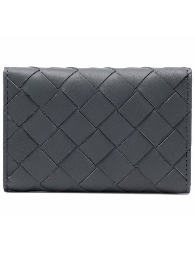 Men's Intrecciato Key Holder Slate Grey - BOTTEGA VENETA - BALAAN 5