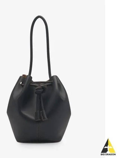 Medium Elongated Bucket Bag Black Tan NW22FWBG00599 - NANUSHKA - BALAAN 1