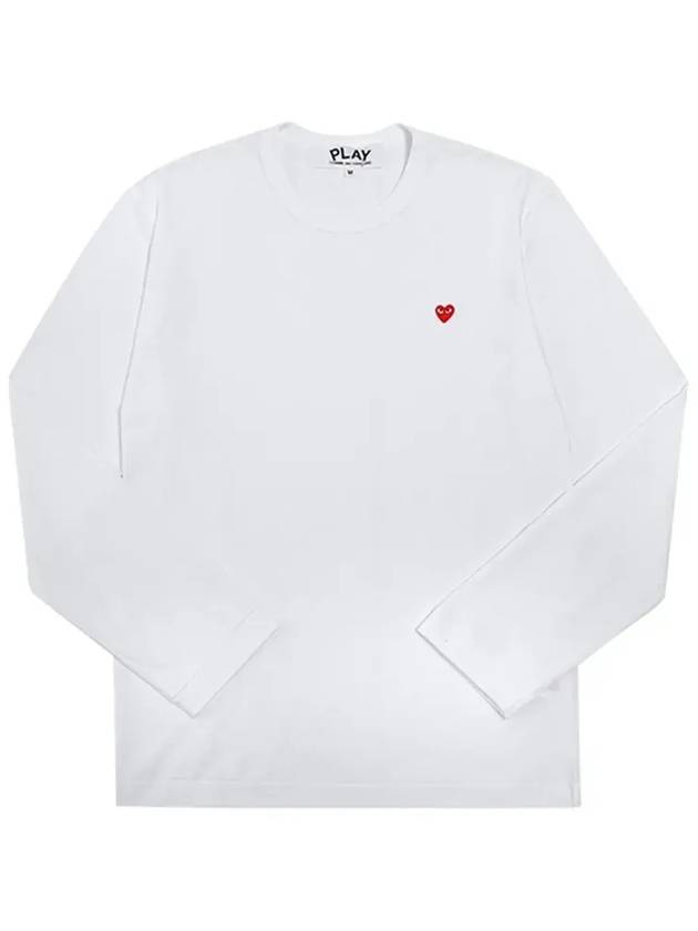 P1T308 2 Logo Patch Men's Long Sleeve TShirt - COMME DES GARCONS - BALAAN 5