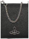 Logo Chain Half Wallet Black - VIVIENNE WESTWOOD - BALAAN 4