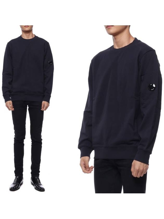 Diagonal Raised Fleece Sweatshirt Navy - CP COMPANY - BALAAN 3