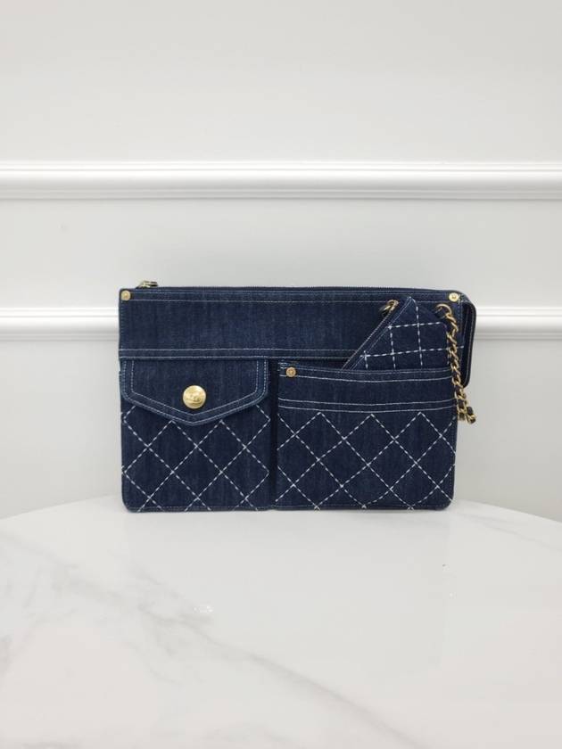 Denim clutch AP1016 29th unit - CHANEL - BALAAN 1