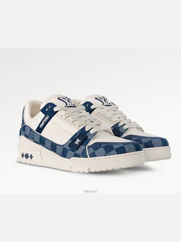 LV Trainer Low Top Sneakers Blue - LOUIS VUITTON - BALAAN 2