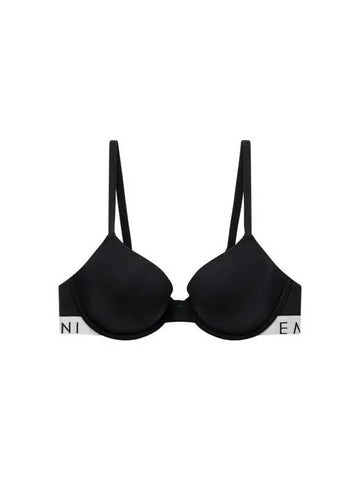 UNDERWEAR Women's Logo Banding Micro Contour Bra Black - EMPORIO ARMANI - BALAAN 1