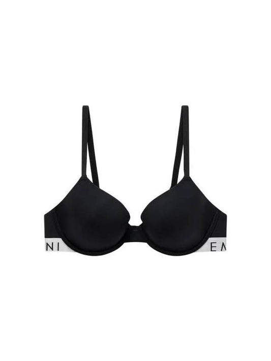 UNDERWEAR Women's Logo Banding Micro Contour Bra Black - EMPORIO ARMANI - BALAAN 1