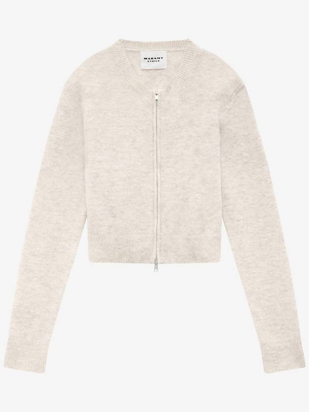 Oaka Zipper Alpaca Cardigan Sand - ISABEL MARANT - BALAAN 2