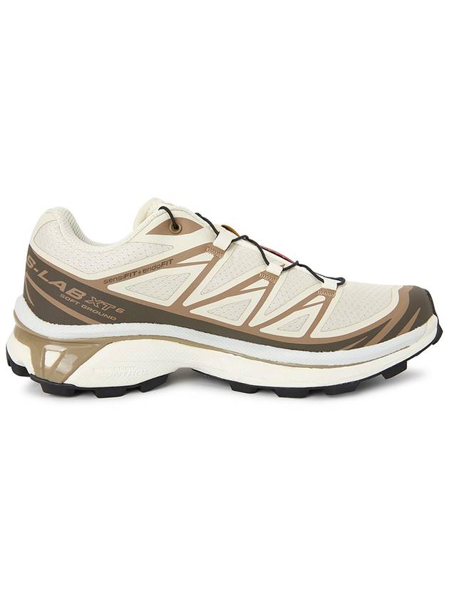 XT 6 Logo Low-Top Sneakers Almond Milk - SALOMON - BALAAN 5