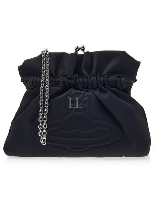 Eva Chain Small Clutch Bag Black - VIVIENNE WESTWOOD - BALAAN 2