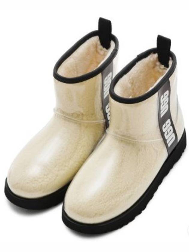 Women's Classic Clear Mini Rain Boots Natural - UGG - BALAAN 3