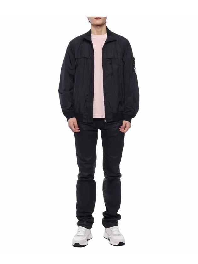 Garment Dyed Crinkle Reps R Nylon Jacket Black - STONE ISLAND - BALAAN 4