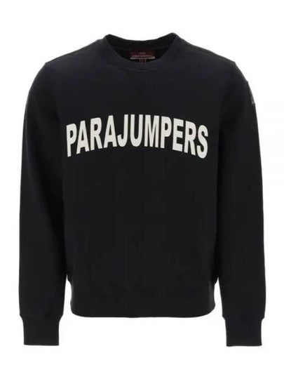 Caleb Logo Print Cotton Sweatshirt Black - PARAJUMPERS - BALAAN 2