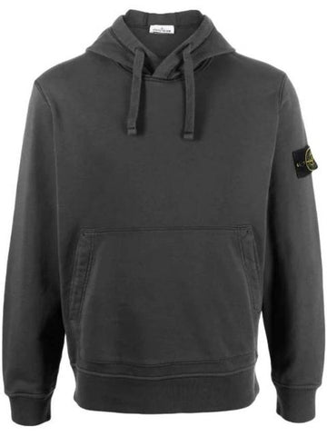 Wappen Patch Classic Fleece Hoodie Grey - STONE ISLAND - BALAAN 1