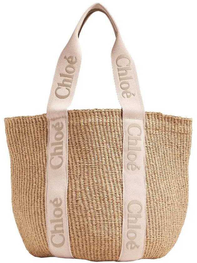 Woody Large Basket Tote Bag Beige - CHLOE - BALAAN 3