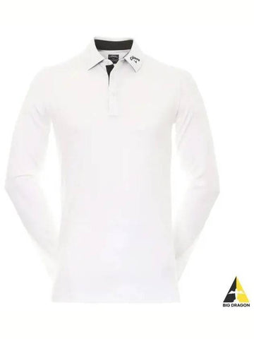 CALLAWAY 24 Long Sleeve Performance Polo CGKFC058 100 - CALLAWAY GOLF - BALAAN 1