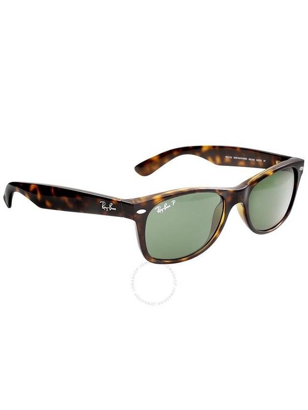 Ray Ban New Wayfarer Classic Polarized Green Classic G-15 Unisex Sunglasses RB2132 902/58 52 - RAY-BAN - BALAAN 2