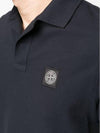 Men's Logo Patch Polo Shirt Navy - STONE ISLAND - BALAAN 6