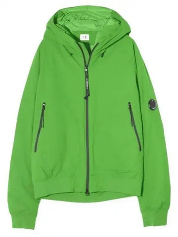 Pro-Tech Ribbed Hooded Jacket Green - CP COMPANY - BALAAN 1