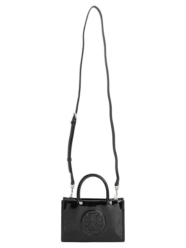 Ella Bio Patent Tote Bag Black - TORY BURCH - BALAAN 7