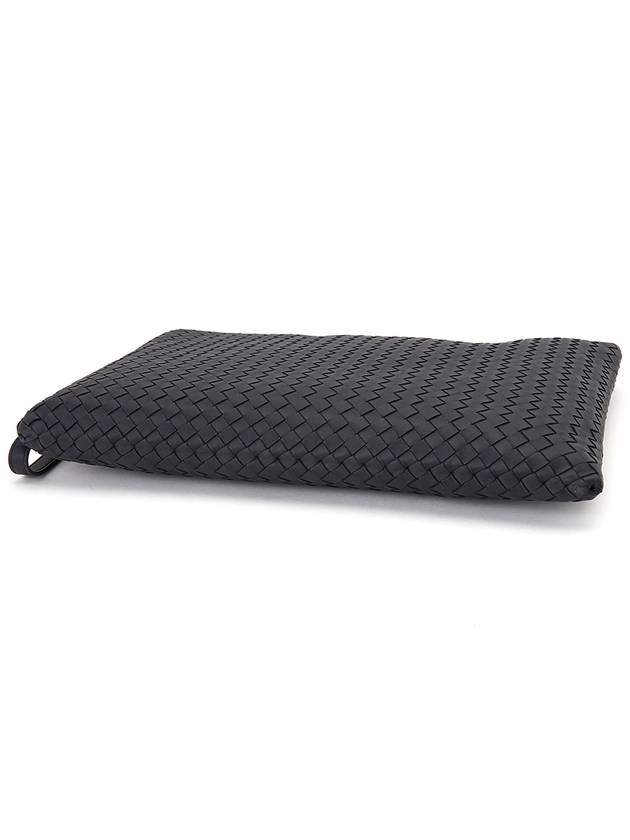 Intrecciato Strap Clutch Bag Navy - BOTTEGA VENETA - BALAAN 6