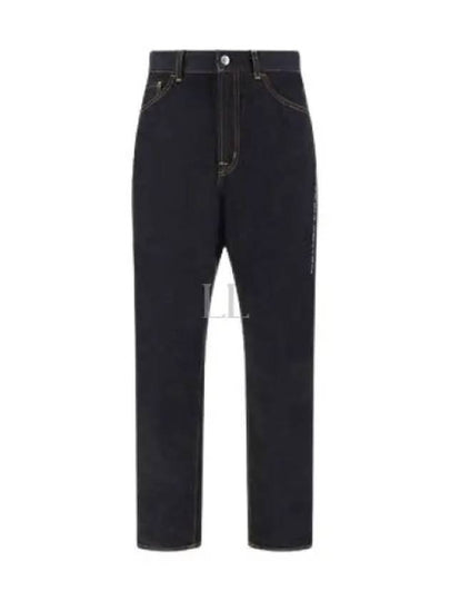 Denim Loose Fit Jeans Dark Blue - MONCLER - BALAAN 2