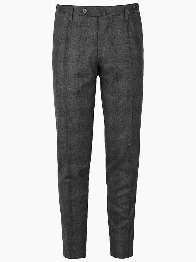 F W Northern Lights Super Slim Fit Check Wool Pants - PT01 - BALAAN 1