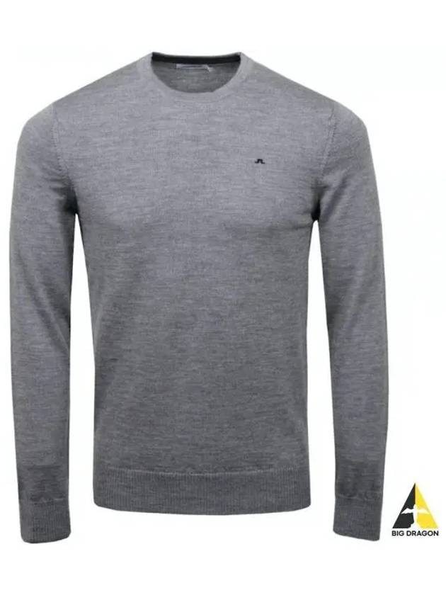 Men's Lyle True Merino Knit Top Grey - J.LINDEBERG - BALAAN 2